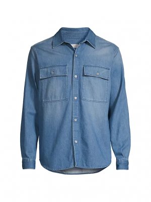 Джинсовая рубашка в стиле милитари Closed, синий CLOSED