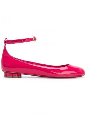 Flower heel pumps Salvatore Ferragamo. Цвет: розовый