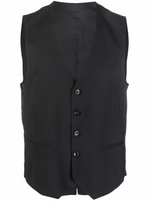 Slim-fit tailored waistcoat Tonello. Цвет: черный