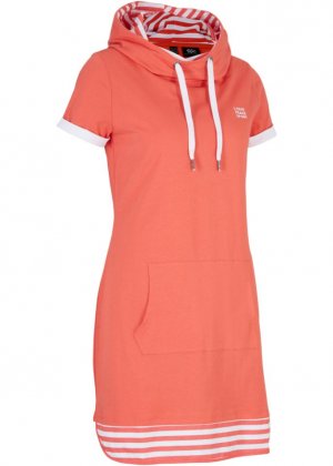 Платье-рубашка из хлопка короткие рукава , красный Bpc Bonprix Collection