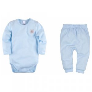 Комплект одежды  детский, боди и брюки, повседневный стиль, размер 86, голубой Bossa Nova. Цвет: голубой