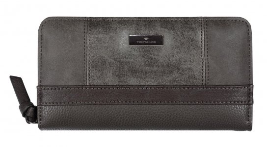 Женский кошелек, серый Tom Tailor Bags. Цвет: серый