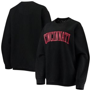Женский черный свитшот с удобным шнурком Pressbox Cincinnati Bearcats в винтажном стиле, базовый пуловер аркой Unbranded