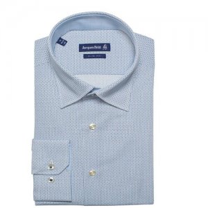 Рубашка , размер 41, белый, голубой JACQUES BRITT. Цвет: белый/голубой