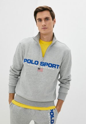 Олимпийка Polo Ralph Lauren. Цвет: серый
