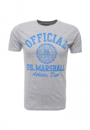 Футболка Marshall Original. Цвет: серый