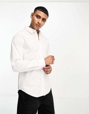 Белая приталенная классическая рубашка x Stan & Tom Labelrail