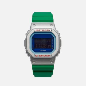 Наручные часы G-SHOCK DW-5600EU-8A3 CASIO. Цвет: зелёный