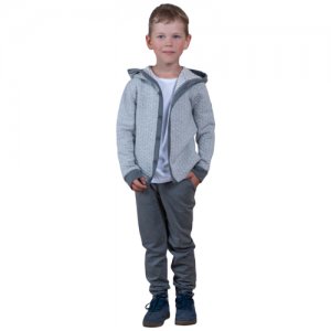Комплект одежды для мальчика, спортивный костюм из стеганного трикотажа, Monna rosa, размер 104/110 Rosa Milano. Цвет: серый