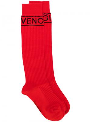 Носки с логотипами Givenchy. Цвет: красный