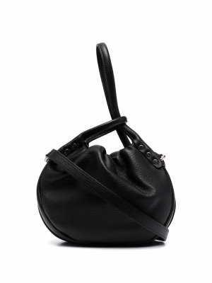 Loop-handle leather bag Zanellato. Цвет: черный