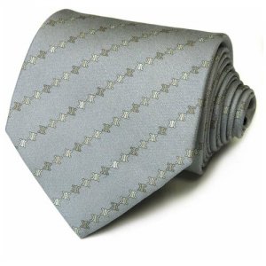 Серый печатный галстук с логотипами бренда по диагонали 825877 Celine. Цвет: серый