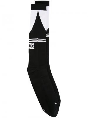 Носки с полосками KTZ. Цвет: чёрный