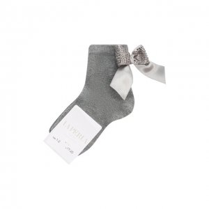 Хлопковые носки La Perla. Цвет: серый