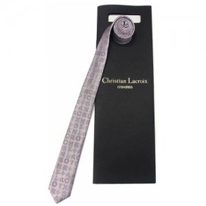 Светлый галстук с буквами 815916 Christian Lacroix. Цвет: розовый