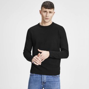 Пуловер JACK & JONES. Цвет: черный