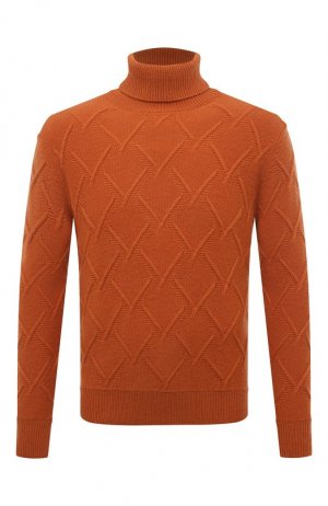 Шерстяной свитер Andrea Campagna. Цвет: оранжевый