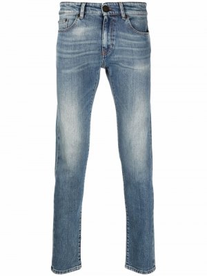 Узкие джинсы с заниженной талией Pt01. Цвет: синий