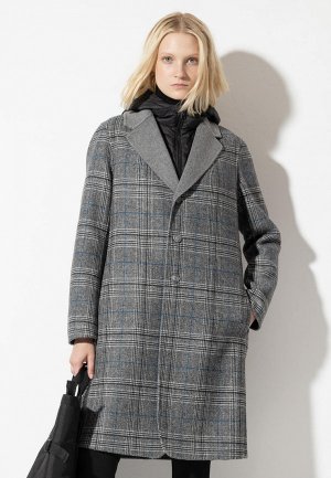 Пальто Vassa&Co. Pin Code. Цвет: серый