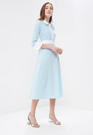 Платье Demurya Collection. Цвет: голубой