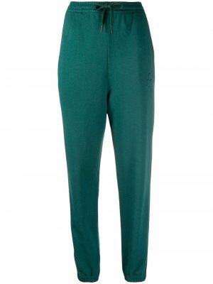 Спортивные брюки с тисненым логотипом Isabel Marant Étoile. Цвет: зеленый