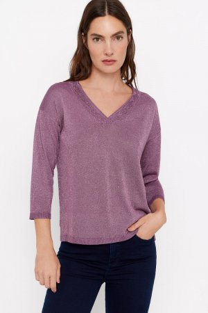 Мягкий свитер , фиолетовый Cortefiel