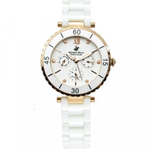 Наручные часы BP3364X.433, белый, золотой Beverly Hills Polo Club. Цвет: белый/золотистый/белый-золотой