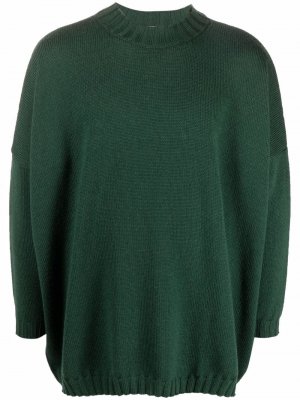 Шерстяной свитер со вставками Société Anonyme. Цвет: зеленый