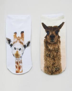2 пары носков Giraffe & Lama 7X. Цвет: мульти