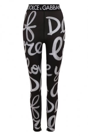 Леггинсы Dolce & Gabbana. Цвет: чёрно-белый