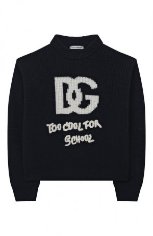 Шерстяной свитер Dolce & Gabbana. Цвет: синий
