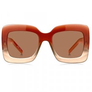 Солнцезащитные очки , бежевый, коричневый BOSS. Цвет: бежевый