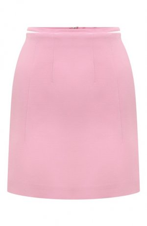 Шерстяная юбка Del Core. Цвет: розовый