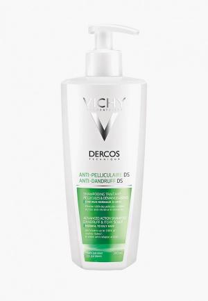 Шампунь Vichy DERCOS интенсивный уход против перхоти для нормальных и жирных волос, 390 мл. Цвет: белый
