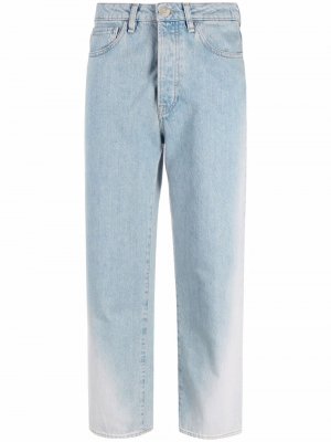 Ripped straight-leg jeans 3x1. Цвет: синий