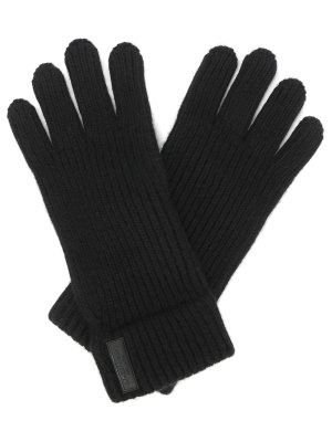 Перчатки кашемировые GIORGIO ARMANI. Цвет: черный