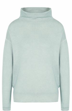 Кашемировый свитер с воротником-стойкой Cruciani. Цвет: зеленый