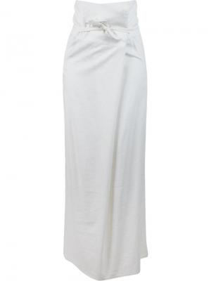 High waist long straight skirt Uma. Цвет: белый