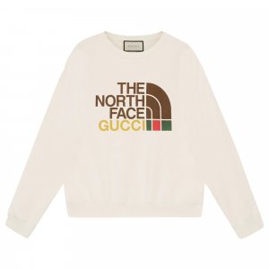 Толстовка x North Face цвета слоновой кости Gucci