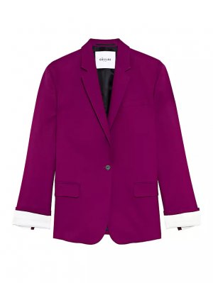 Оверсайз-пиджак Denis с контрастными манжетами на рукавах Callas Milano, пурпурный Milano