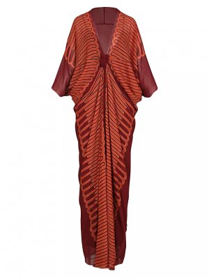 Платье-туника из сенсорного гобелена , красный Johanna Ortiz