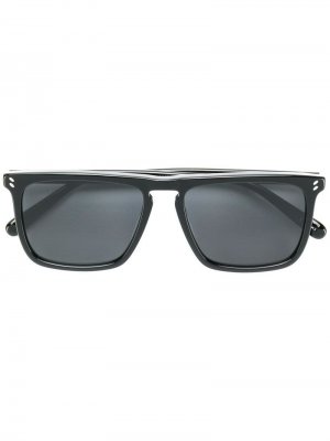 Солнцезащитные очки в квадратной оправе Stella McCartney Eyewear. Цвет: черный