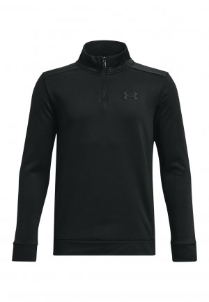 Флисовый пуловер 1/4 ZIP , цвет black Under Armour