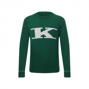 Кашемировый свитер Kiton. Цвет: зелёный