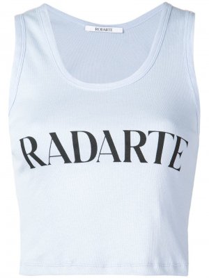 Топ Radarte с принтом Rodarte. Цвет: синий
