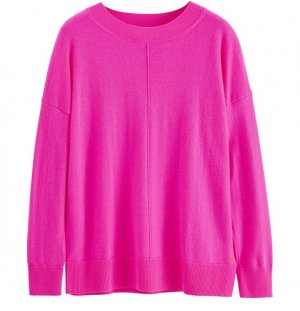 Шерстяной свитер с напуском Chinti & Parker, ярко-розовый PARKER