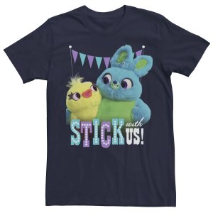Мужская футболка «История игрушек 4: Утка и кролик» Stick With Us Disney / Pixar