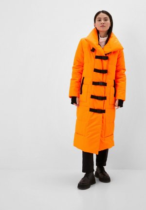 Куртка утепленная Malaeva. Цвет: оранжевый