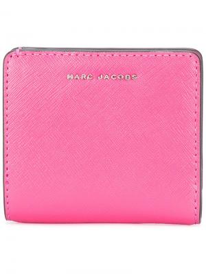 Двухцветный бумажник Marc Jacobs. Цвет: розовый и фиолетовый