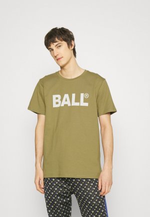 Футболка с принтом , зеленый BALL